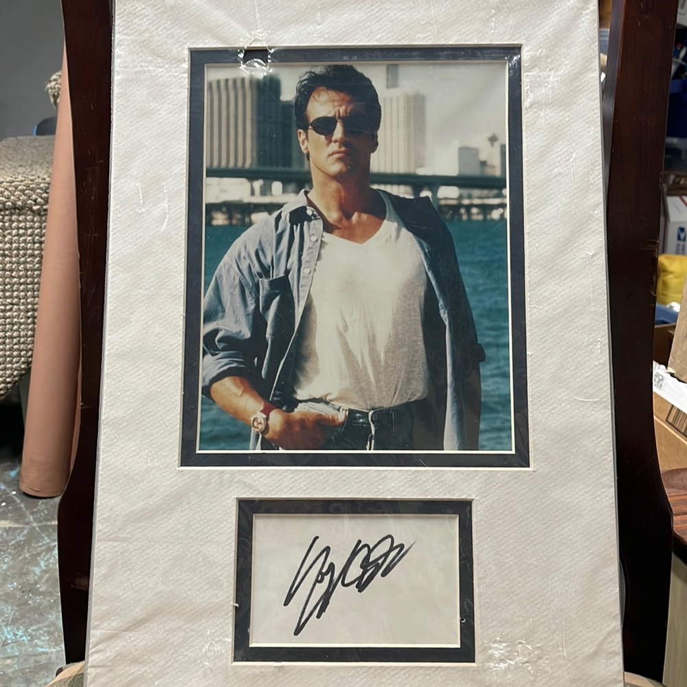 AUTOGRAPH Sylvester Stallone.